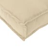 vidaXL Set di Cuscini per Pallet 2 pcs Beige 120 x 40 x 8 cm