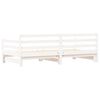 vidaXL Divano Letto con Letto Estraibile Bianco 90x200cm Massello Pino