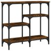 vidaXL Tavolo Consolle Rovere Fumo 80x29x75 cm in Legno Multistrato