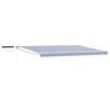vidaXL Tettuccio Elettrico Retrattile Blu e Bianco 5 x 3 m