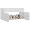 vidaXL Mobile Lavabo Bianco Lucido 90x38,5x46 cm in Legno Multistrato