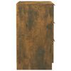 vidaXL Comodino Rovere Fumo 40x36x65 cm