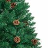 vidaXL Albero di Natale snodato con 300 LED con supporto Verde 210 cm