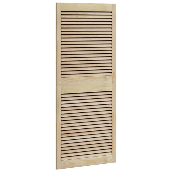 vidaXL Porta per Armadio 2 pcs Naturale 140,5 x 2,1 x 59,5 cm