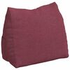 vidaXL Cuscino per Schiena Rosso Vino 60 x 20 x 50 cm Tessuto