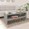 vidaXL Tavolino da Salotto Grigio Sonoma 100x40x40cm Legno Multistrato