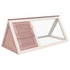 vidaXL Conigliera in Legno Marrone