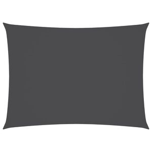 vidaXL Parasole a Vela Oxford Rettangolare 2,5x4 m Antracite