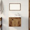 vidaXL Set Mobili da Bagno 2 pz Legno Antico in Legno Multistrato