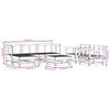 vidaXL Set Salotto da Giardino 7 pz in Legno Massello di Douglas