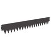 vidaXL Bordura per Prato 10 pcs Lunghezza Altezza 103 x 15 cm Acciaio