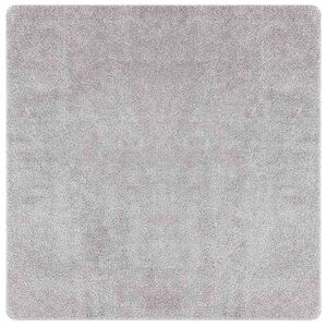 vidaXL Tappeto Shaggy Antiscivolo Grigio 120 x 120 cm PP