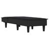 vidaXL Chaise Longue in Tessuto Nero