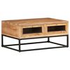 vidaXL Tavolino da Salotto 90x60x40 cm in Legno Massello di Acacia