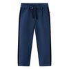 vidaXL Pantaloni per Bambini con Finiture Nere Blu Marino 104