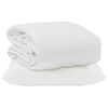 vidaXL Duvet Estivo con cuscino 2 pz Bianco Microfibra