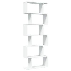 vidaXL Libreria Divisorio 6 Ripiani Bianca 70x24x193 cm in Truciolato