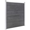 vidaXL Pannelli Recinzione WPC 1 Quadrato 1 Inclinato 273x186 cm Grigi