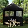 vidaXL Tenda Party Nero 200 x 200 x 306 cm Tessuto Oxford