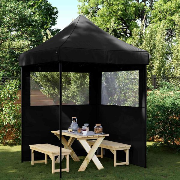 vidaXL Tenda Party Nero 200 x 200 x 306 cm Tessuto Oxford
