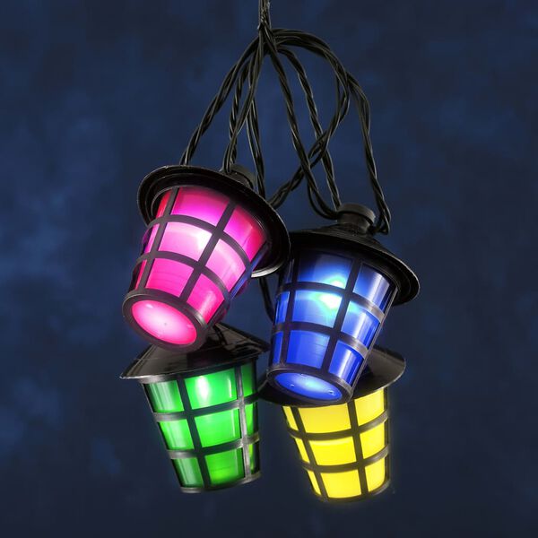 KONSTSMIDE Set Lanterne con 40 Lampadine Multicolori
