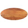vidaXL Piano Tavolo 90x40x3,8 cm Ovale in Legno Massello di Acacia