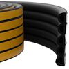 vidaXL Nastro adesivo per finestre Nero 14 x 12 mm 25 m Schiuma EPDM
