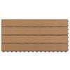 vidaXL Piastrella per Decking 6 pcs Marrone 60 x 30 cm WPC