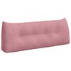 vidaXL Cuscino per Schiena Rosa 120 x 24 x 50 cm Velluto
