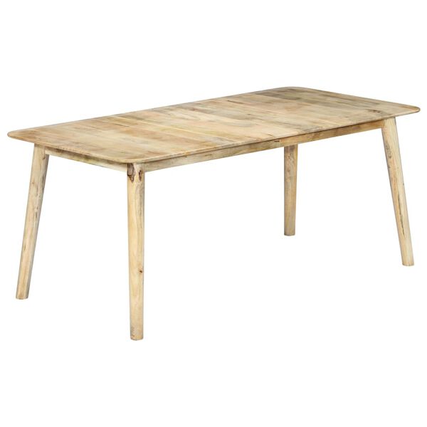 vidaXL Tavolo da Pranzo 180x90x76 cm in Legno Massello di Mango
