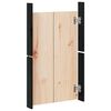 vidaXL Ante da Cucina da Esterno MEPPEL 2pz Nere 50x9x82cm Legno Massello di Pino