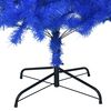 vidaXL Albero di Natale Artificiale con Base Blu 240 cm PVC