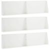 vidaXL Muro di contenimento 6 pz 80 x 12 x 50 cm Acciaio Bianco