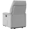 vidaXL Poltrona Alzapersona Reclinabile Grigio Nuvola in Tessuto