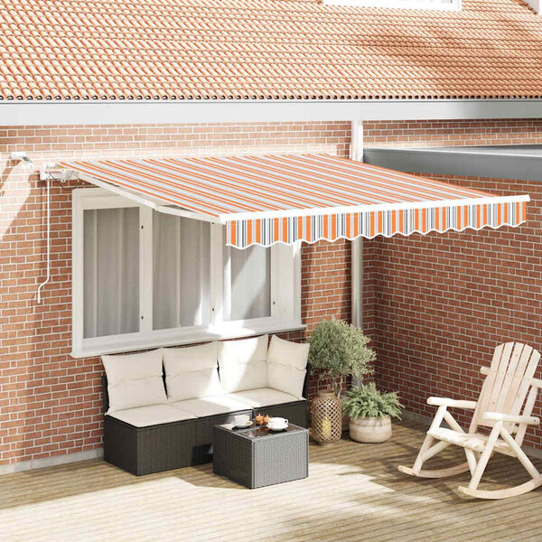vidaXL Tenda Retrattile Multicolore 300 x 250 cm Poliestere e Metallo