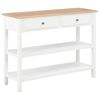 vidaXL Credenza Bianca 110x35x80 cm in MDF