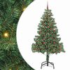 vidaXL Albero di Natale Verde 210 cm PVC