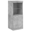 vidaXL Credenza con Luci LED Grigio Cemento 162x37x100 cm