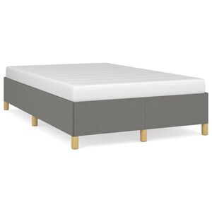 vidaXL Giroletto senza Materasso Grigio Scuro 120x200 cm Tessuto