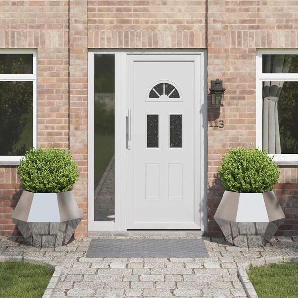 vidaXL Fioriera 2 pcs Argento 75 x 75 x 60 cm Acciaio inossidabile