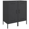 vidaXL Credenze 2 pz Nere 36x39x79 cm in Acciaio