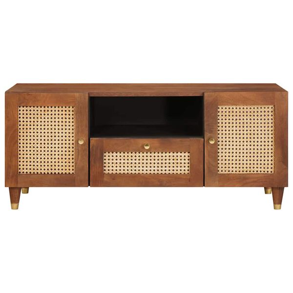 vidaXL Armadi e Supporti per Storage di Media con cassetto Marrone