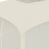 vidaXL Gazebo con Tetto Doppio e Pareti Rete Crema 3,93x2,93 m Acciaio