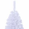 vidaXL Albero di Natale Artificiale con Rami Spessi Bianco 120 cm PVC