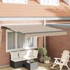 vidaXL Tenda Retrattile Beige 300 x 250 cm Alluminio e Tessuto