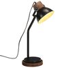 vidaXL Lampada da Scrivania 25 W Nera 18x18x60 cm E27