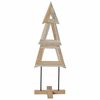 vidaXL Albero di Natale Marrone 120 cm Legno massello di teak