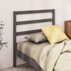 vidaXL Testiera per Letto Grigia 81x4x100 cm in Legno Massello di Pino
