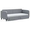 vidaXL Divano Letto Estraibile Cassetti Grigio Chiaro 80x200cm Tessuto