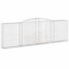 vidaXL Cesto Gabbione ad Arco 400x30x120/140 cm Ferro Zincato